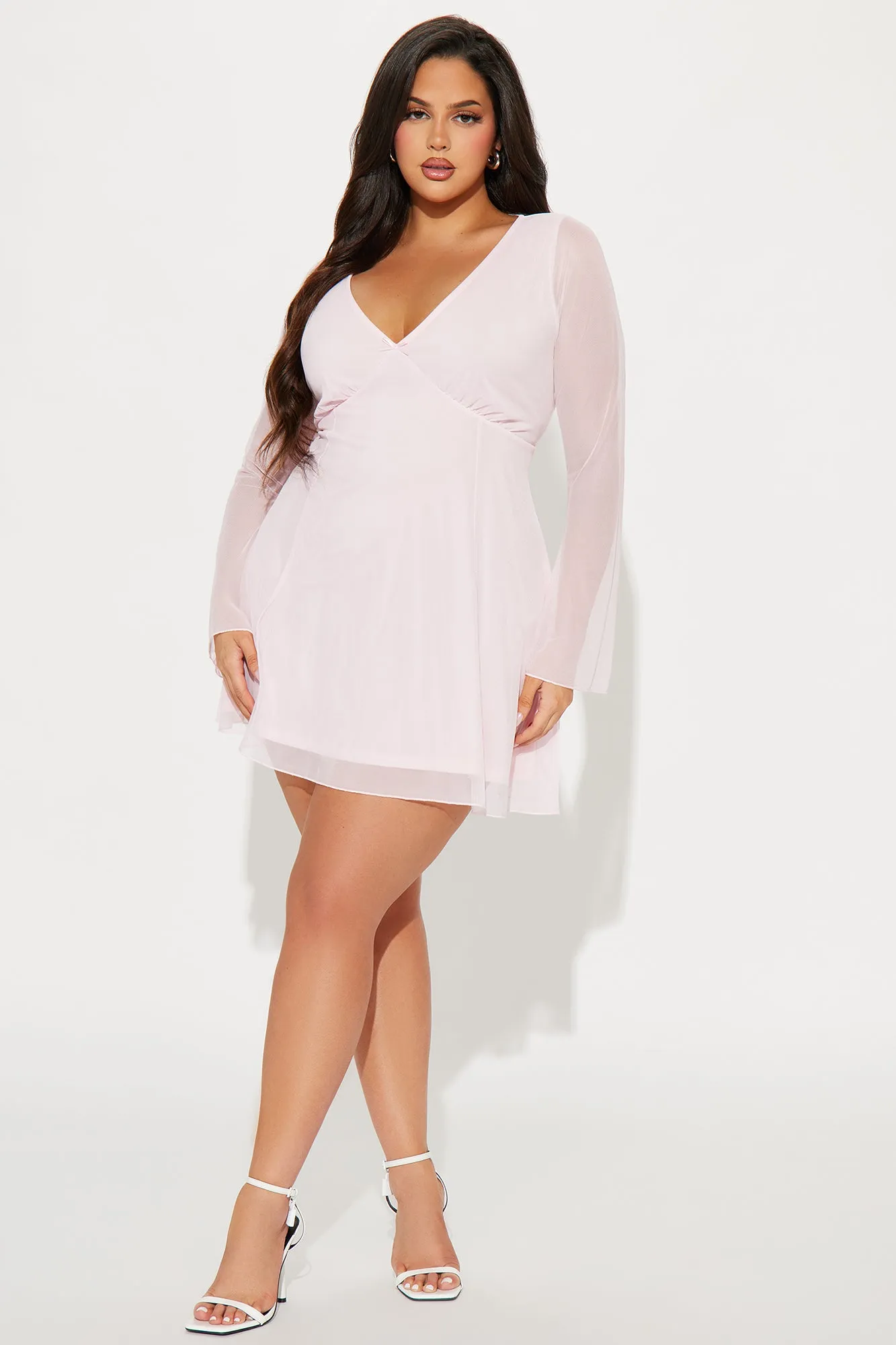 Anastaja Mesh Mini Dress - Pink sold by Fashion Nova product image thumbnail 4