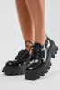 Marley Butterfly Platform Loafers - Black sold by Fashion Nova