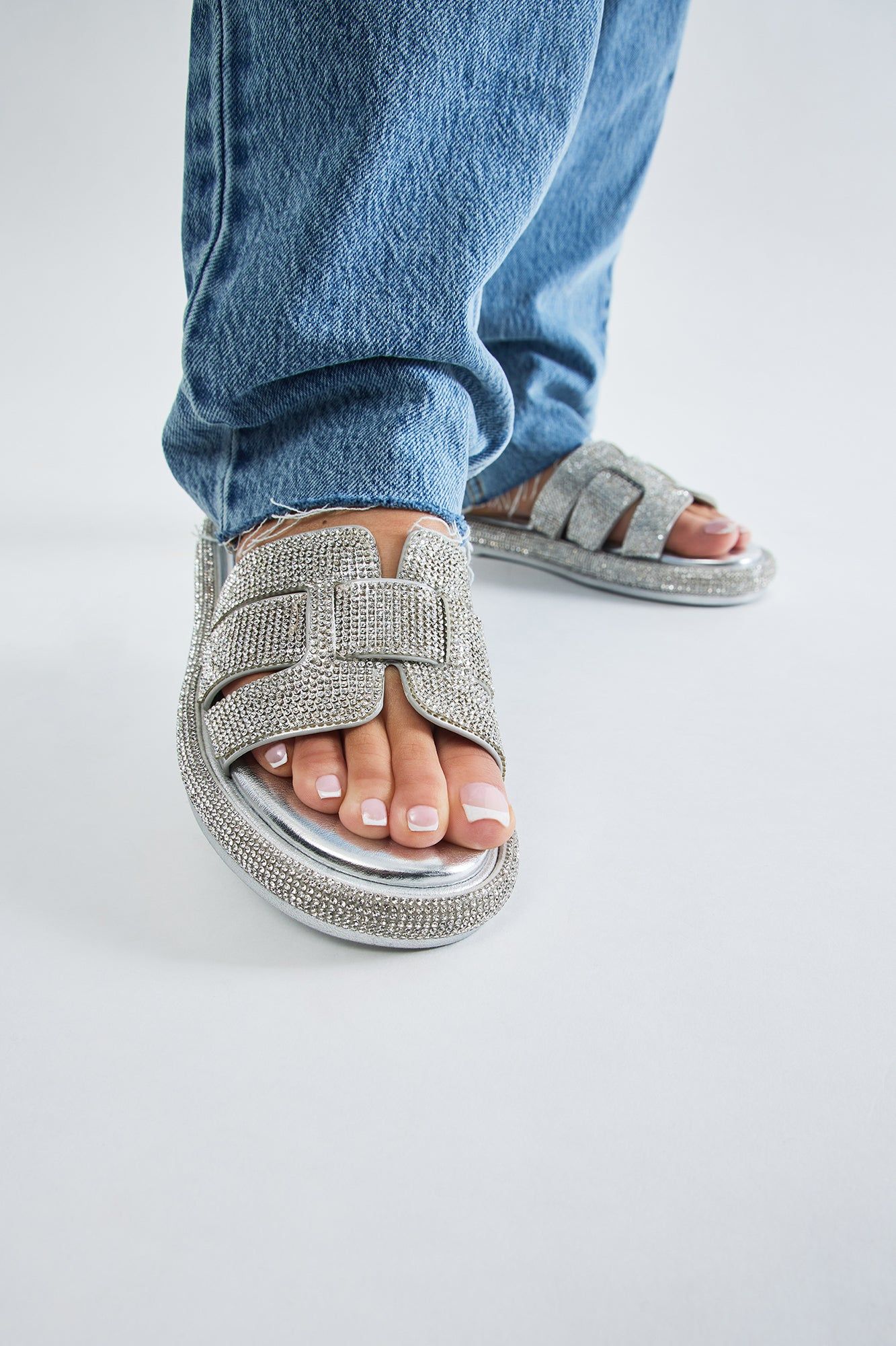 Emilia Embellished Sandals - Silver sold by Fashion Nova product image thumbnail 3