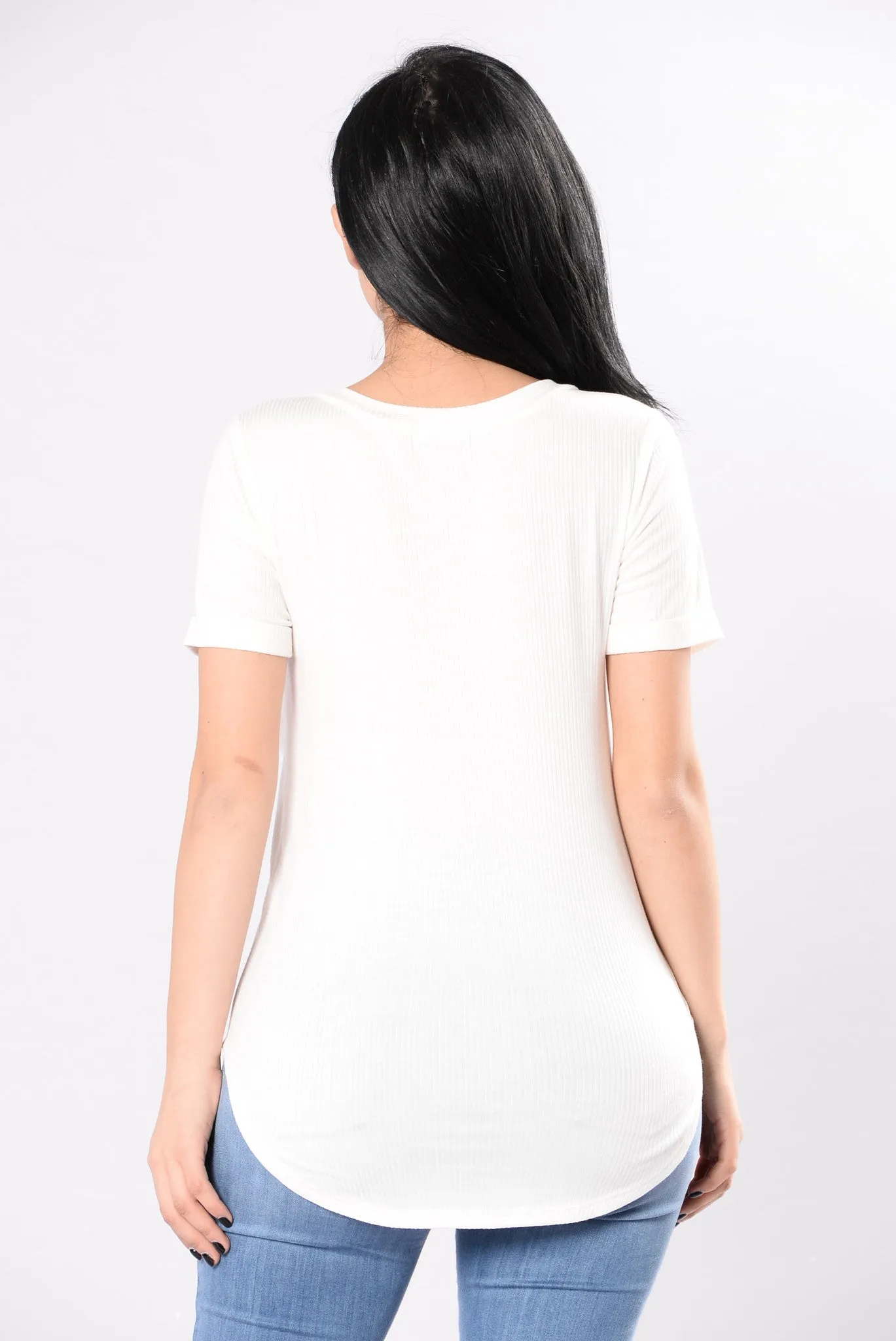 Be There In Seconds Flat Tee - Ivory sold by Fashion Nova product image thumbnail 3