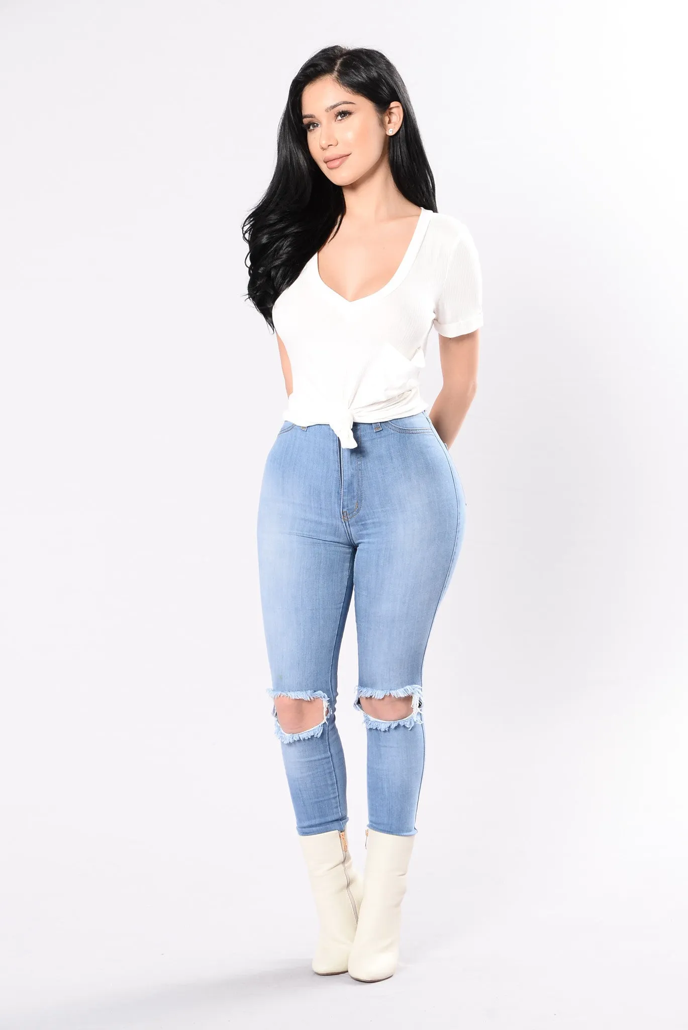 Be There In Seconds Flat Tee - Ivory sold by Fashion Nova product image thumbnail 5