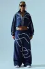 FN Paris Windbreaker Jacket - Navy sold by Fashion Nova