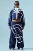 FN Paris Windbreaker Jacket - Navy sold by Fashion Nova