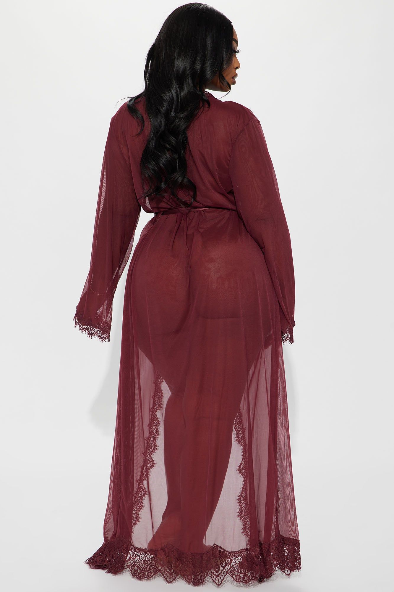 New Lover Long Robe - Wine sold by Fashion Nova product image thumbnail 3