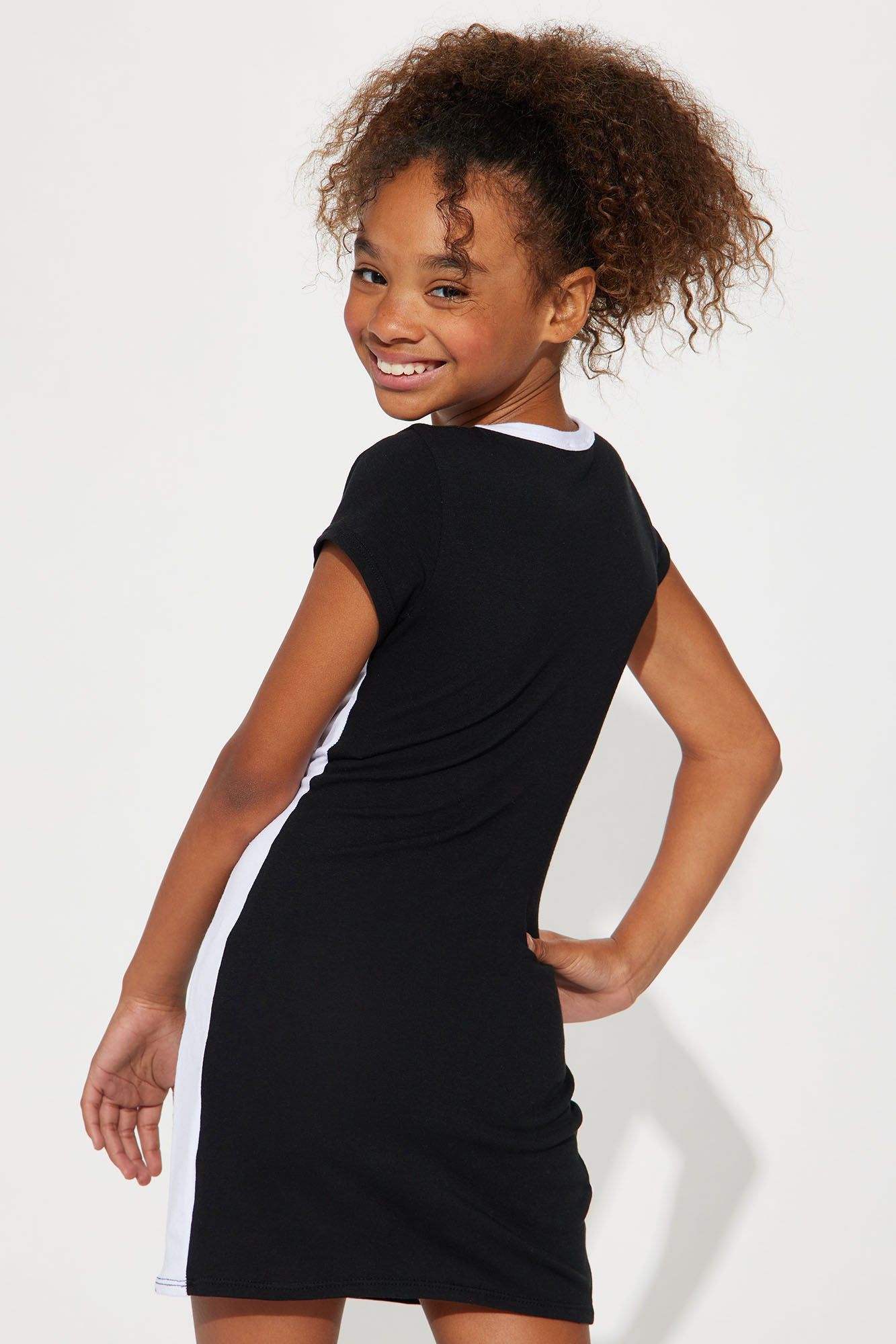 Mini Sweetheart Short Sleeve Dress - Black/White sold by Fashion Nova product image thumbnail 4