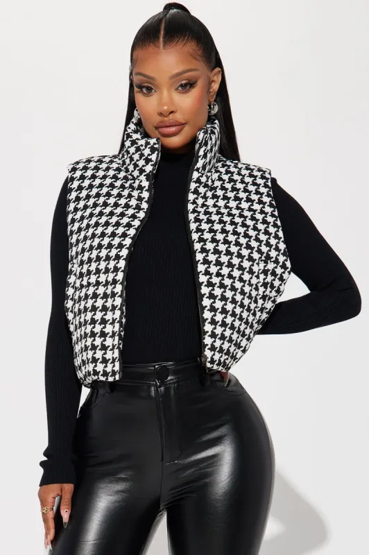Heard About Me Puffer Vest - Black sold by Fashion Nova