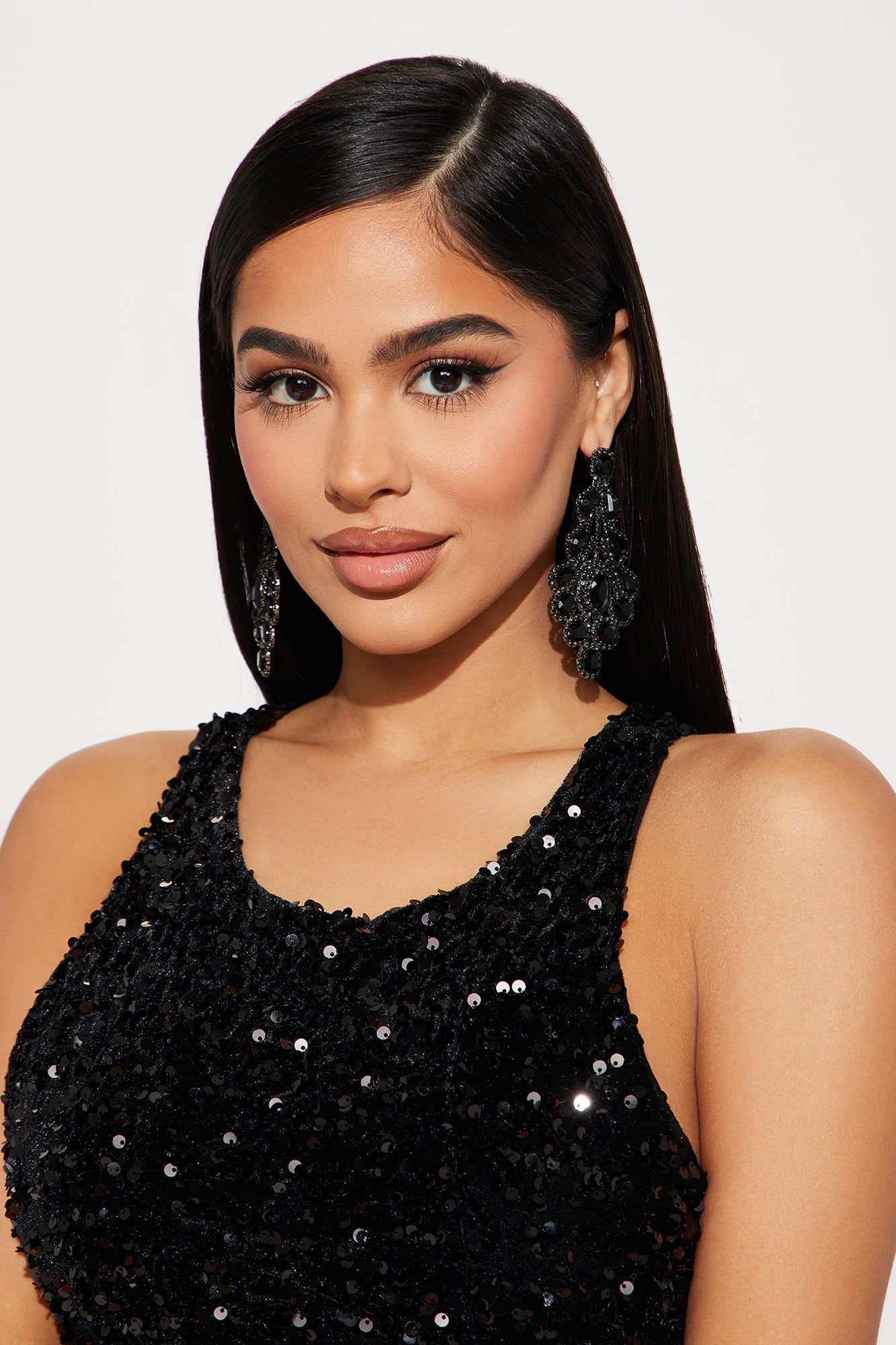 Successful Night Drop Earrings - Black sold by Fashion Nova product image thumbnail 2