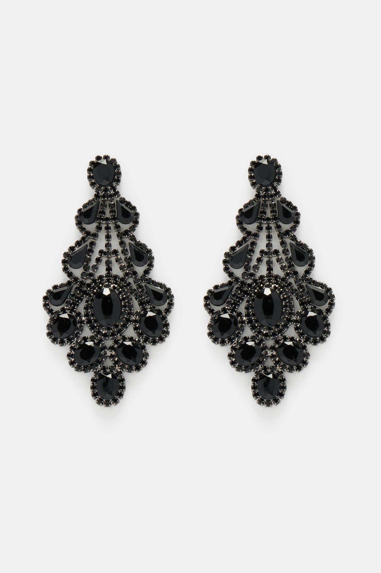 Successful Night Drop Earrings - Black sold by Fashion Nova product image thumbnail 3