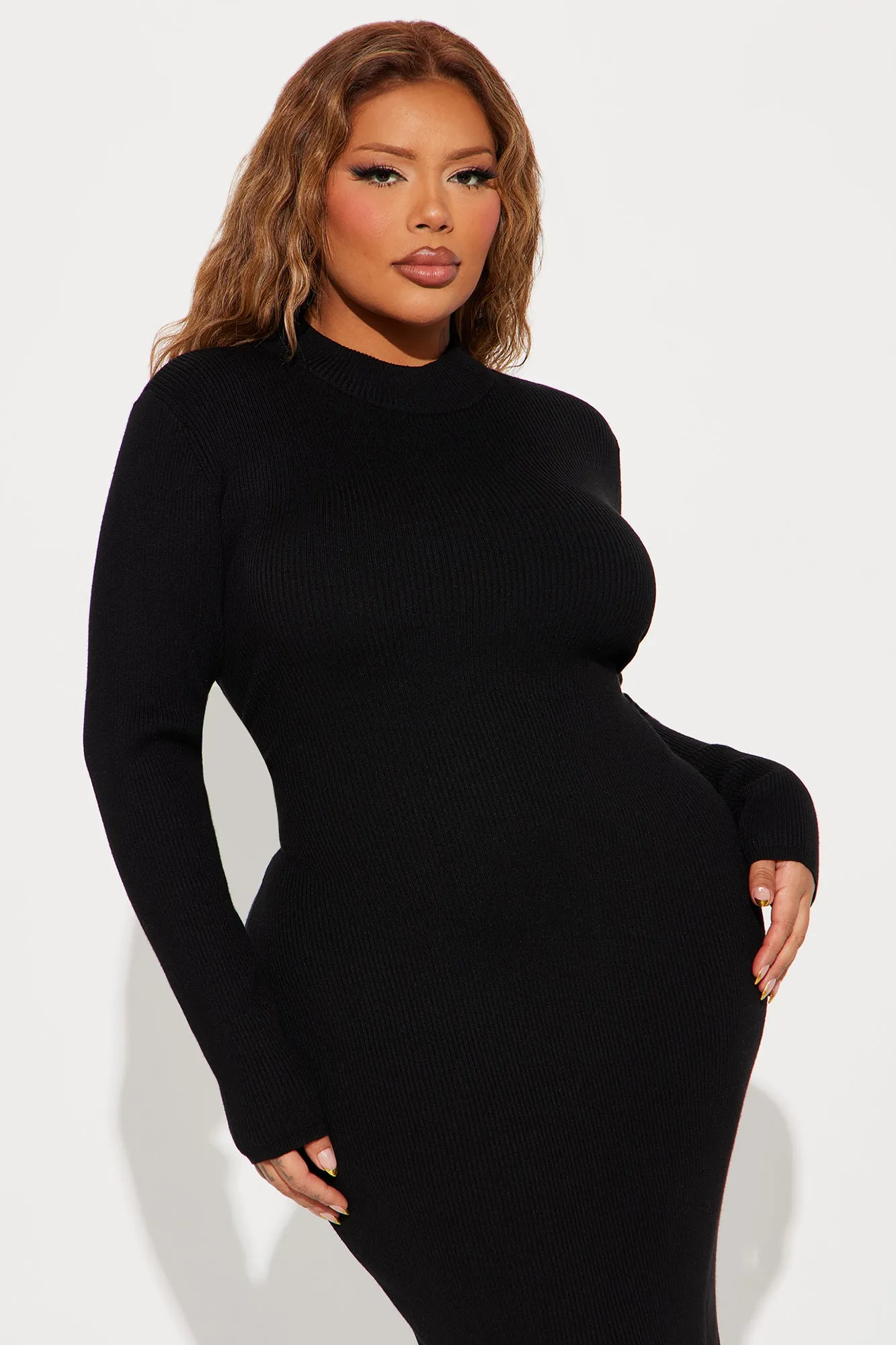 Anna Sweater Maxi Dress - Black sold by Fashion Nova product image thumbnail 5