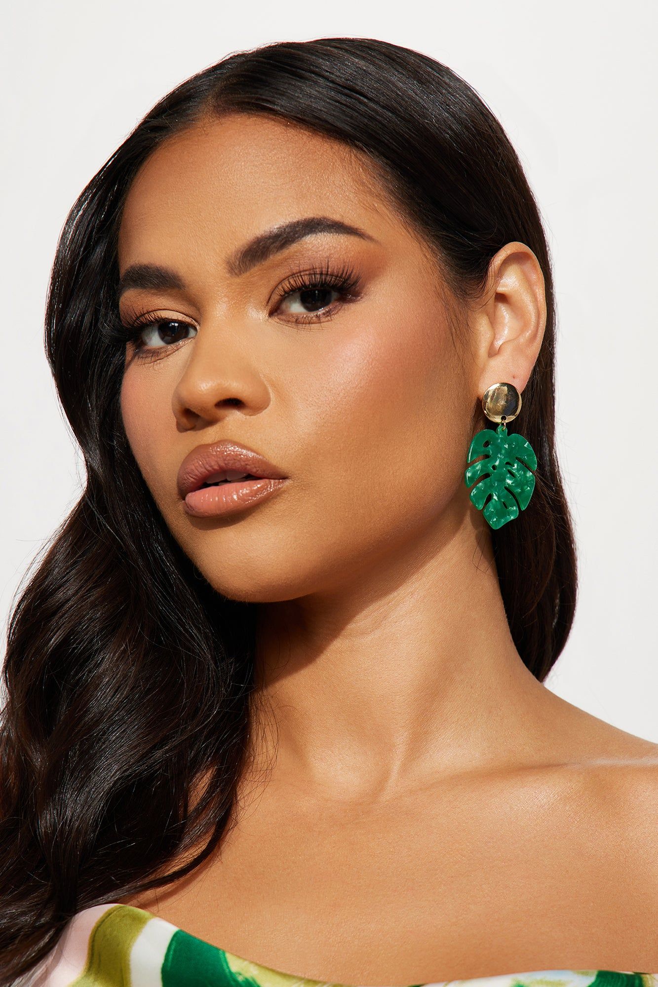 Turn A New Leaf Earrings - Green sold by Fashion Nova product image thumbnail 2