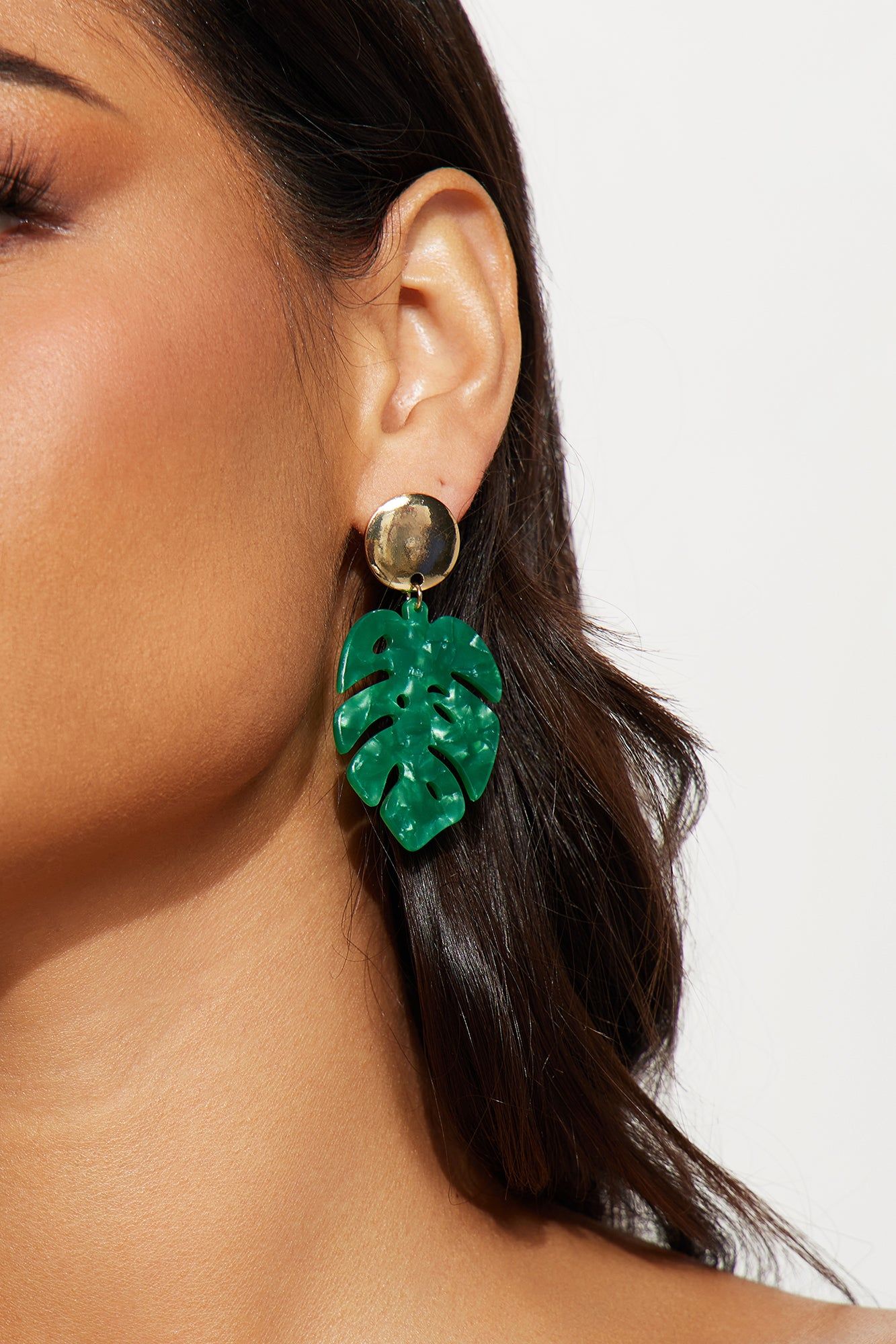 Turn A New Leaf Earrings - Green sold by Fashion Nova