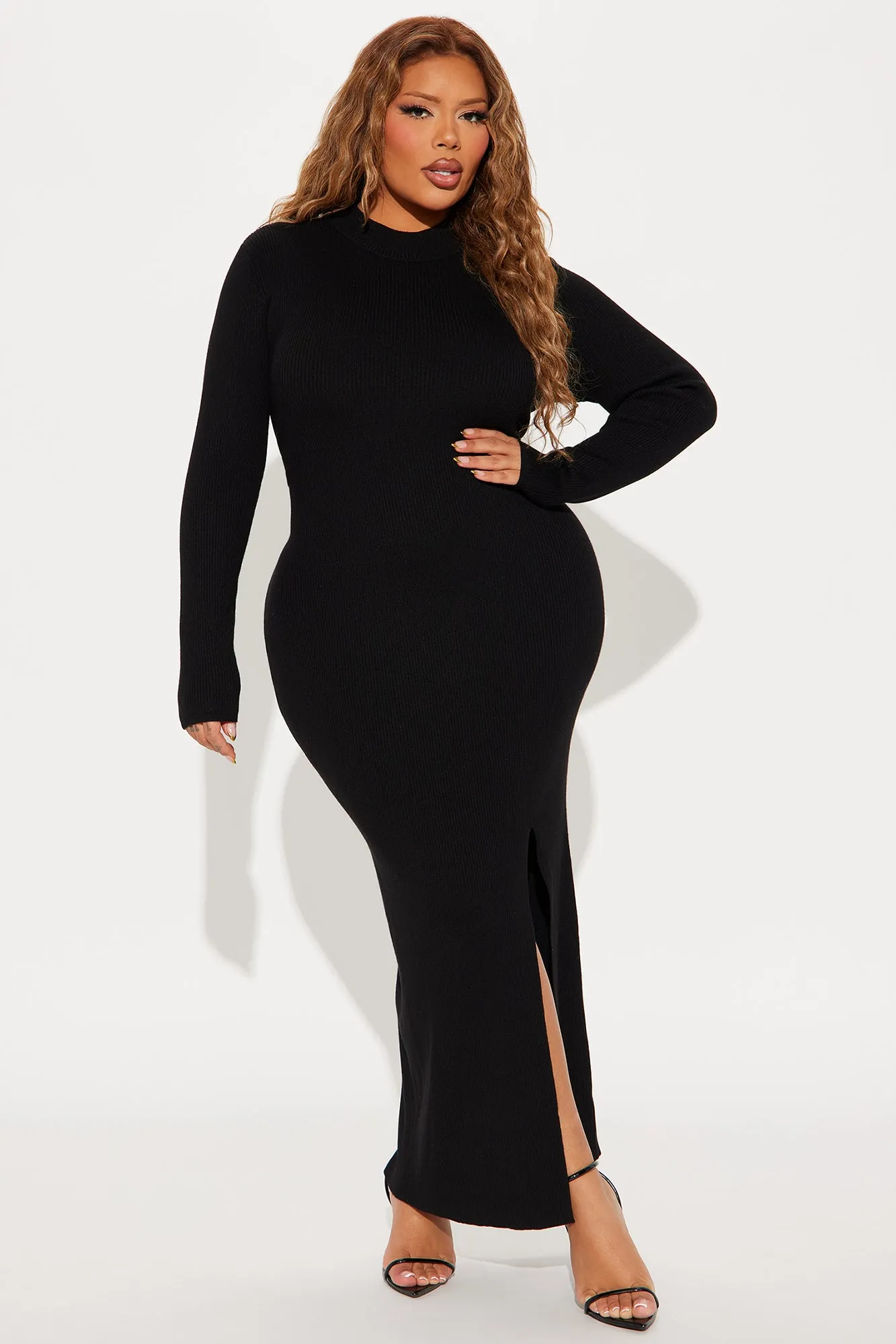 Anna Sweater Maxi Dress - Black sold by Fashion Nova product image thumbnail 4