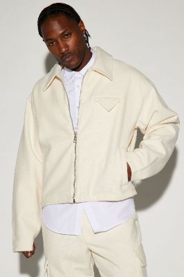 Wilder Textured Weave Cropped Jacket - Cream sold by Fashion Nova