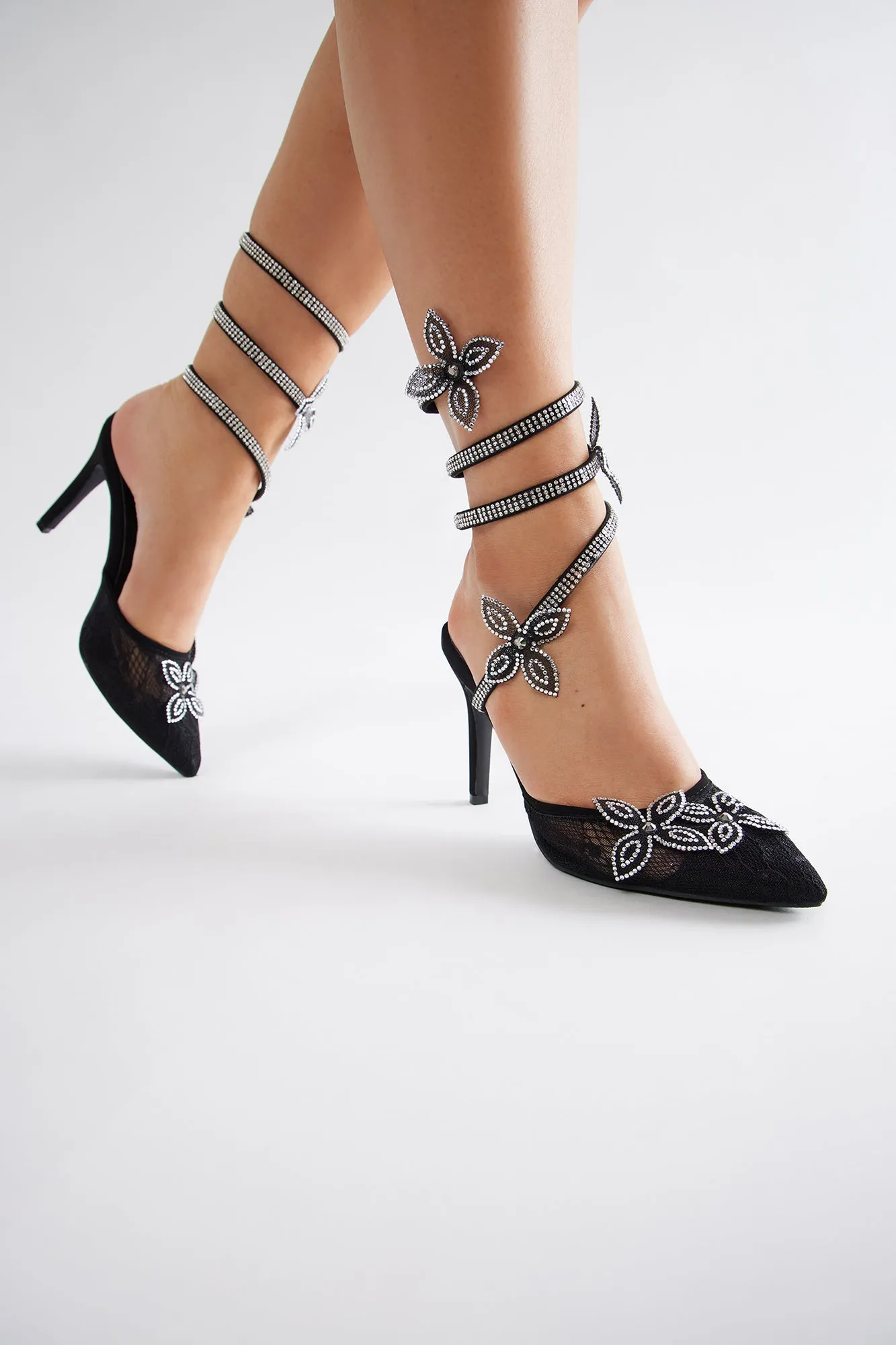 Genoa Rhinestone Pumps - Black sold by Fashion Nova product image thumbnail 2