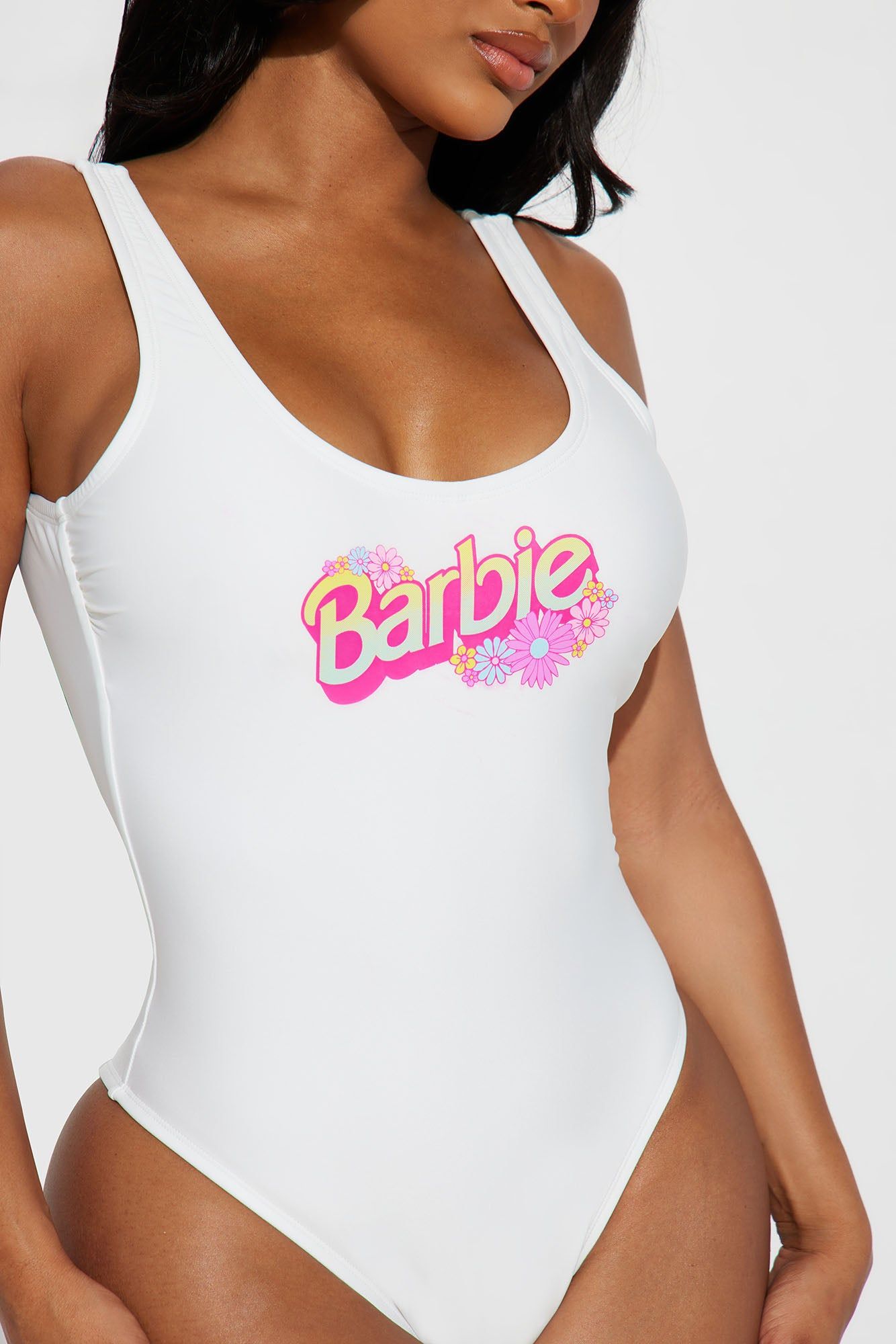 Barbie Sun And Fun 1 Piece Swimsuit - White sold by Fashion Nova product image thumbnail 2