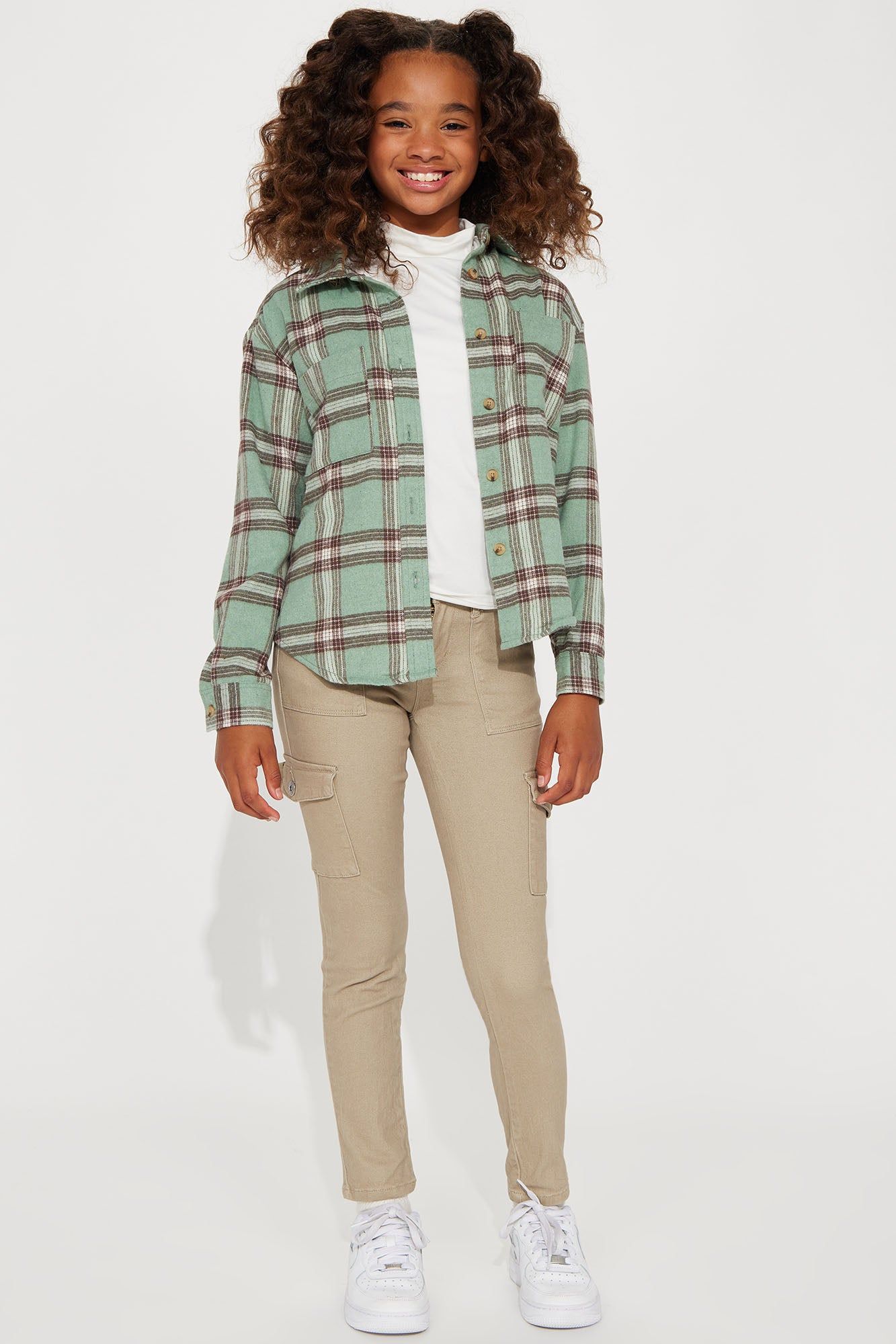 Mini Everyday Skinny Cargo Pant - Khaki sold by Fashion Nova