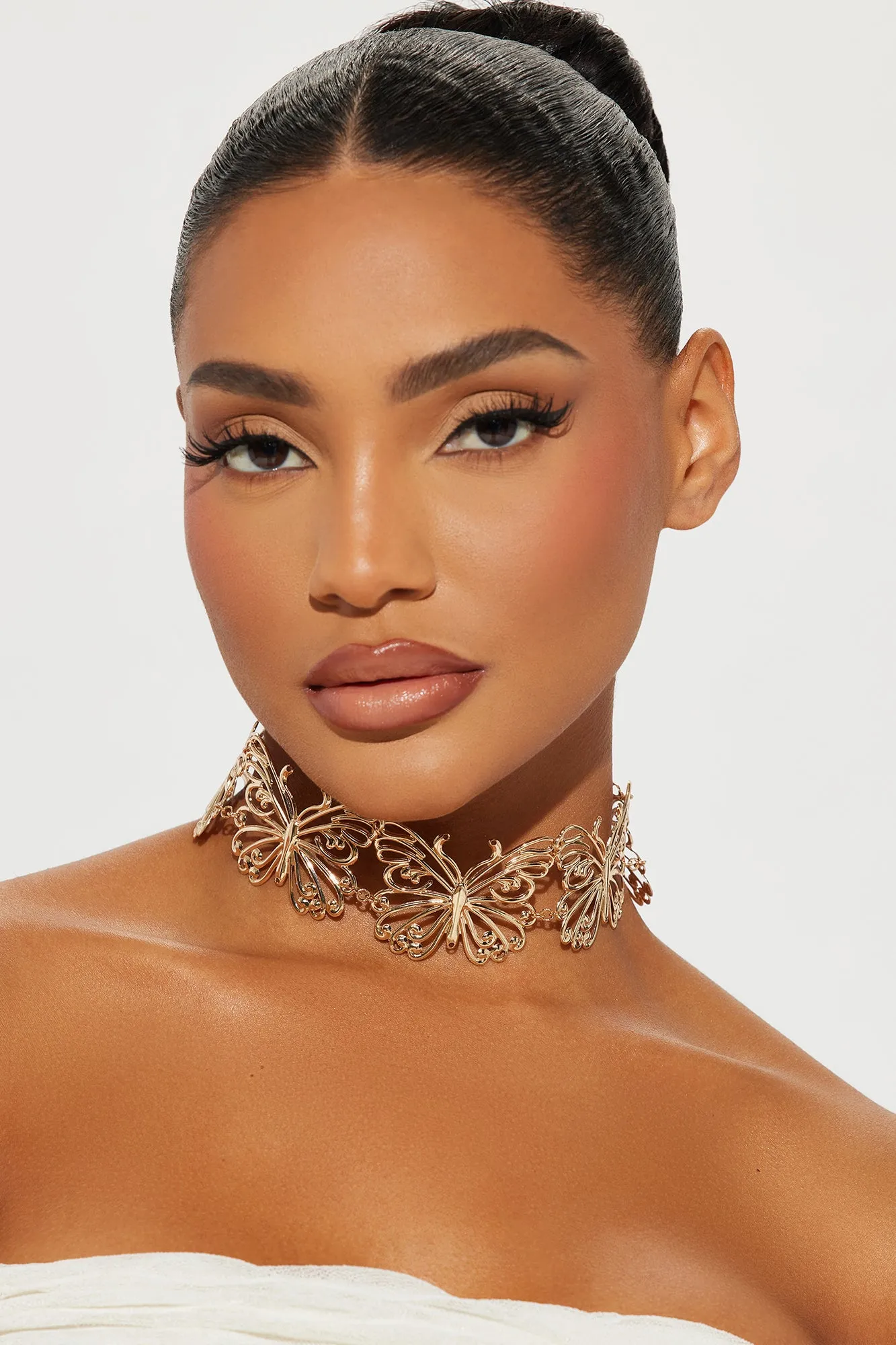Sweetest Thing Butterfly Choker - Gold sold by Fashion Nova product image thumbnail 3