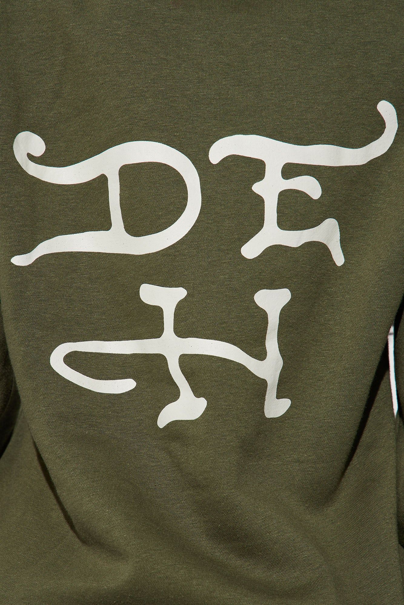 Ed Hardy Tattooing Hoodie - Olive sold by Fashion Nova product image thumbnail 6