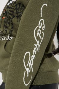 Ed Hardy Tattooing Hoodie - Olive sold by Fashion Nova