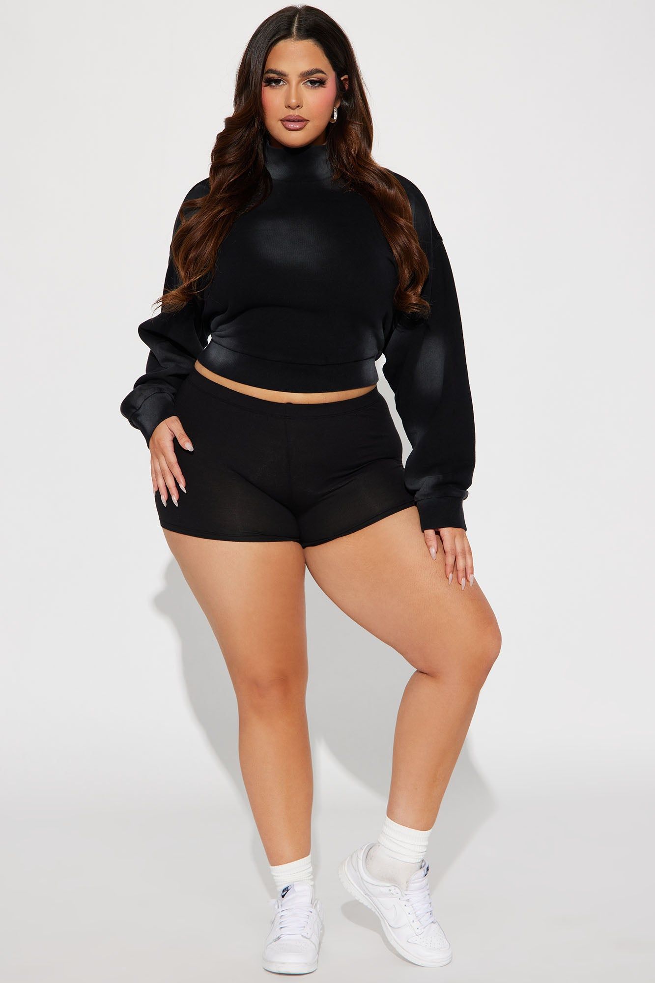 Ava Washed Cropped Pull Over - Black sold by Fashion Nova product image thumbnail 5