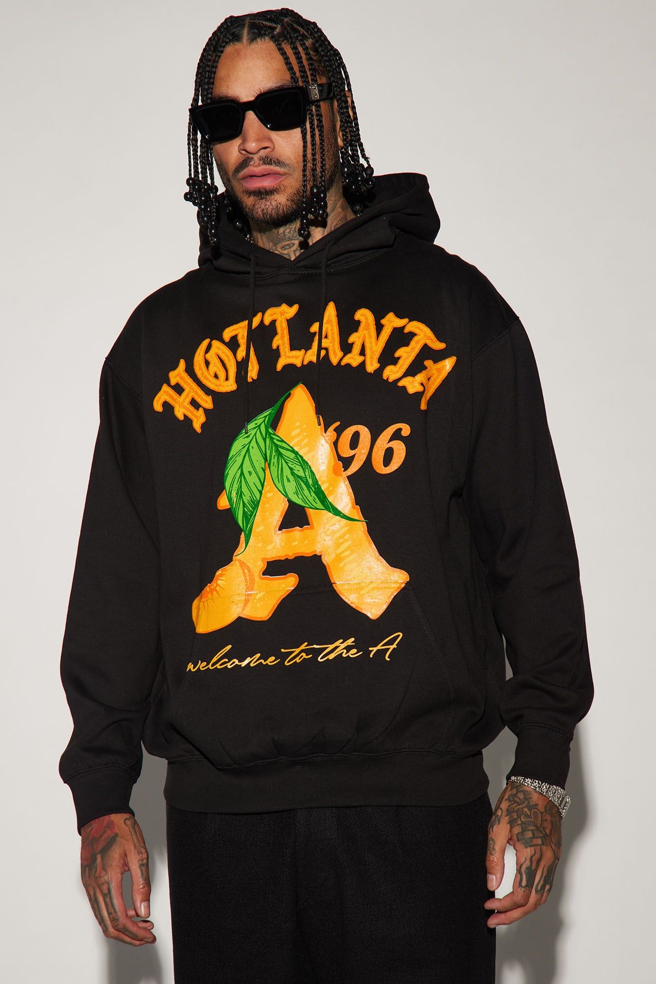 96 Hotlanta Hoodie - Black sold by Fashion Nova