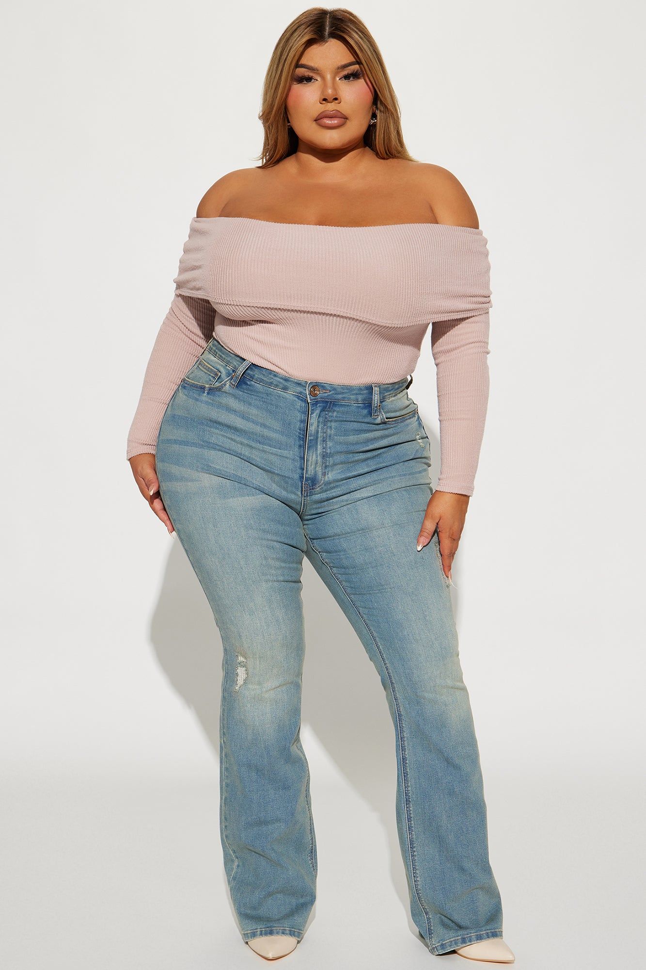 Seeing Someone Tinted Bootcut Jeans - Medium Wash sold by Fashion Nova product image thumbnail 4