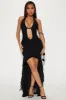 Sneek Peek Maxi Dress - Black sold by Fashion Nova