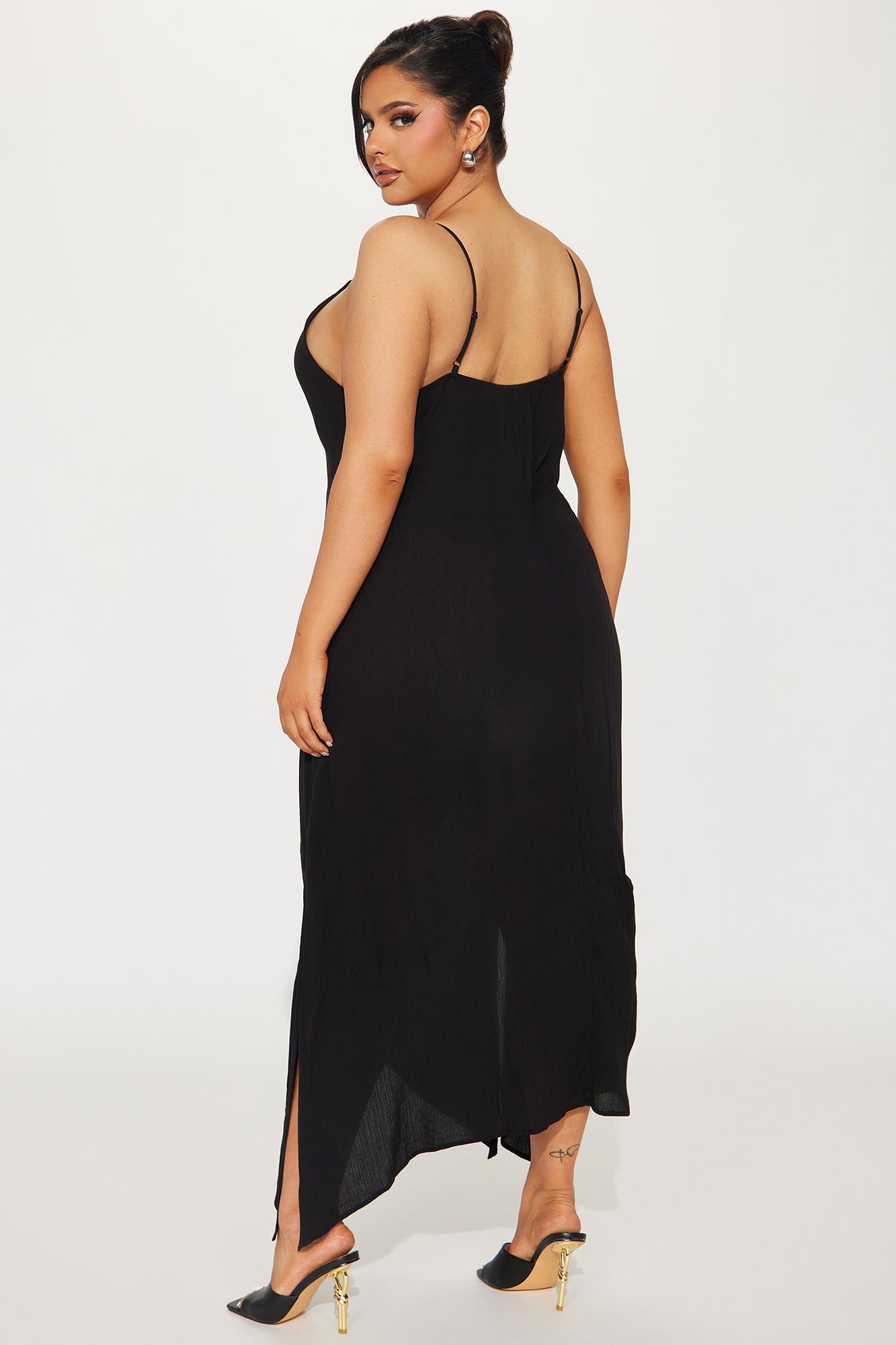 Lace Up Cami Maxi Dress 11- Black sold by Fashion Nova product image thumbnail 3