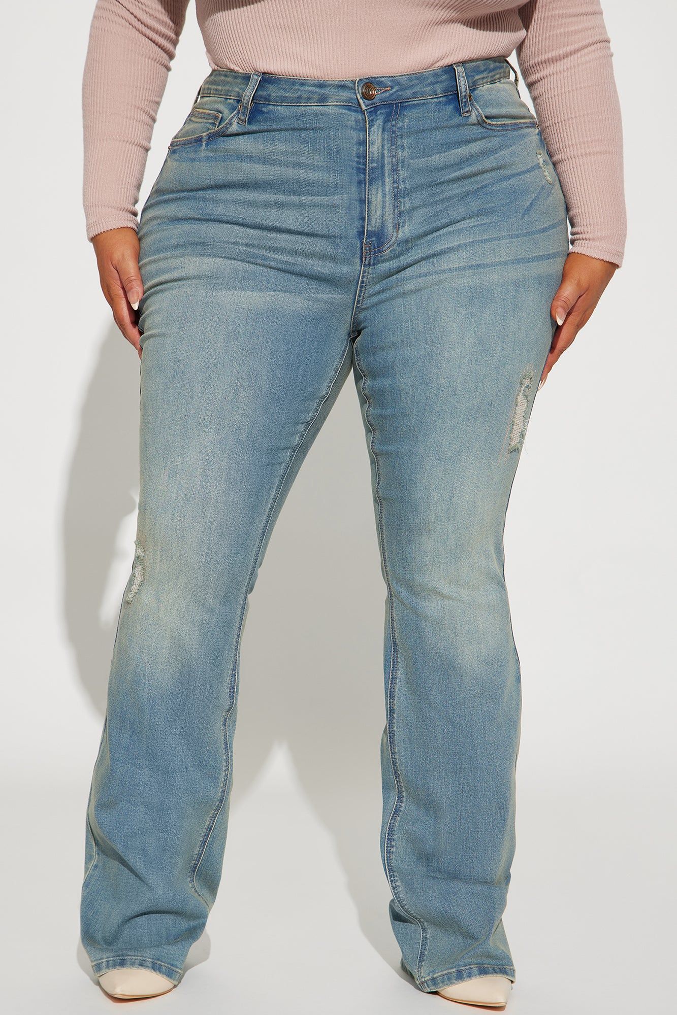 Seeing Someone Tinted Bootcut Jeans - Medium Wash sold by Fashion Nova product image thumbnail 5