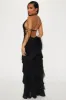 Sneek Peek Maxi Dress - Black sold by Fashion Nova