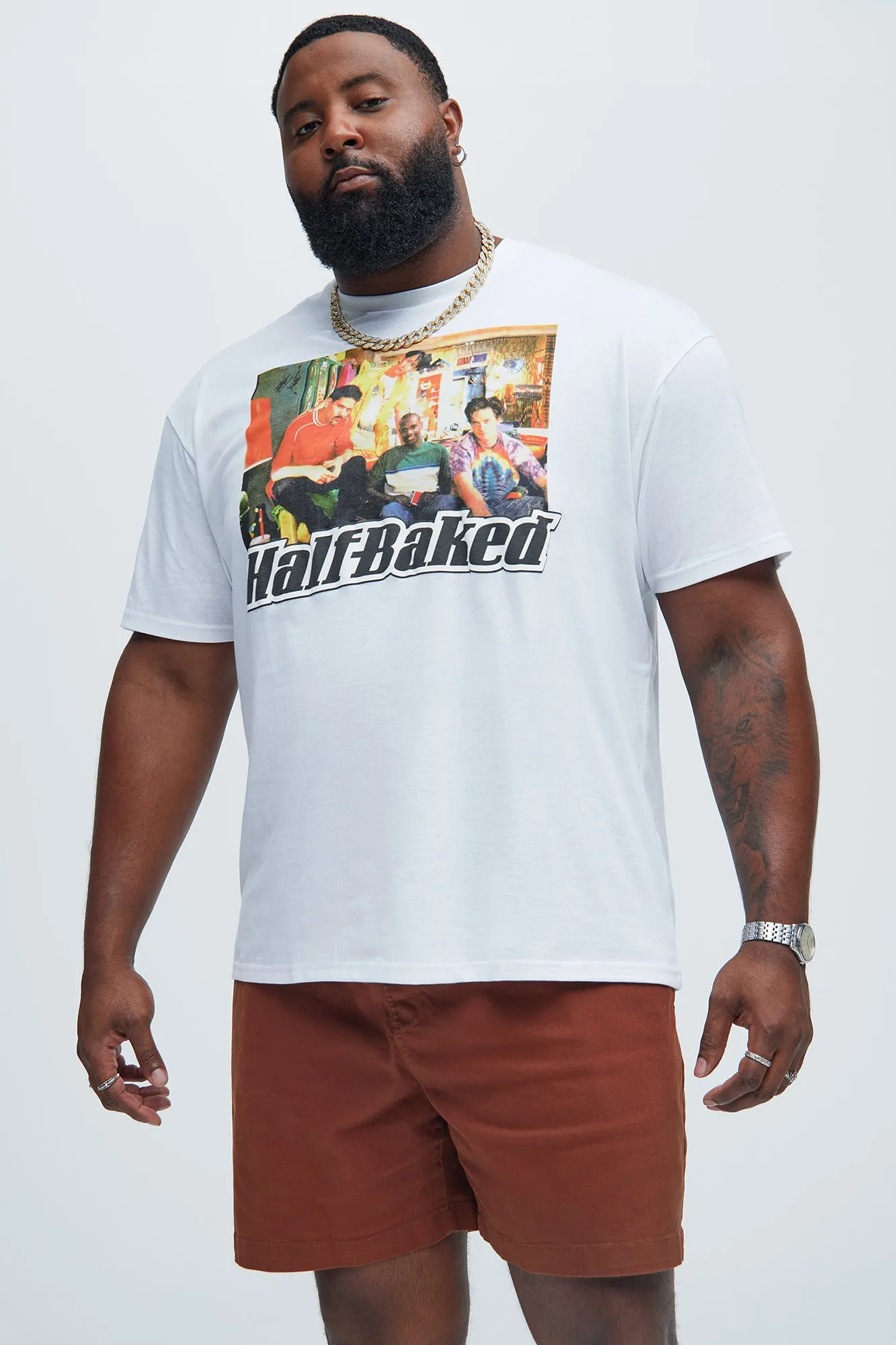 Half Baked Couch Short Sleeve Tee - White sold by Fashion Nova product image thumbnail 4