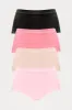 Beauty And Brains Seamless Bikini 4 Pack Panties - Pink/combo sold by Fashion Nova