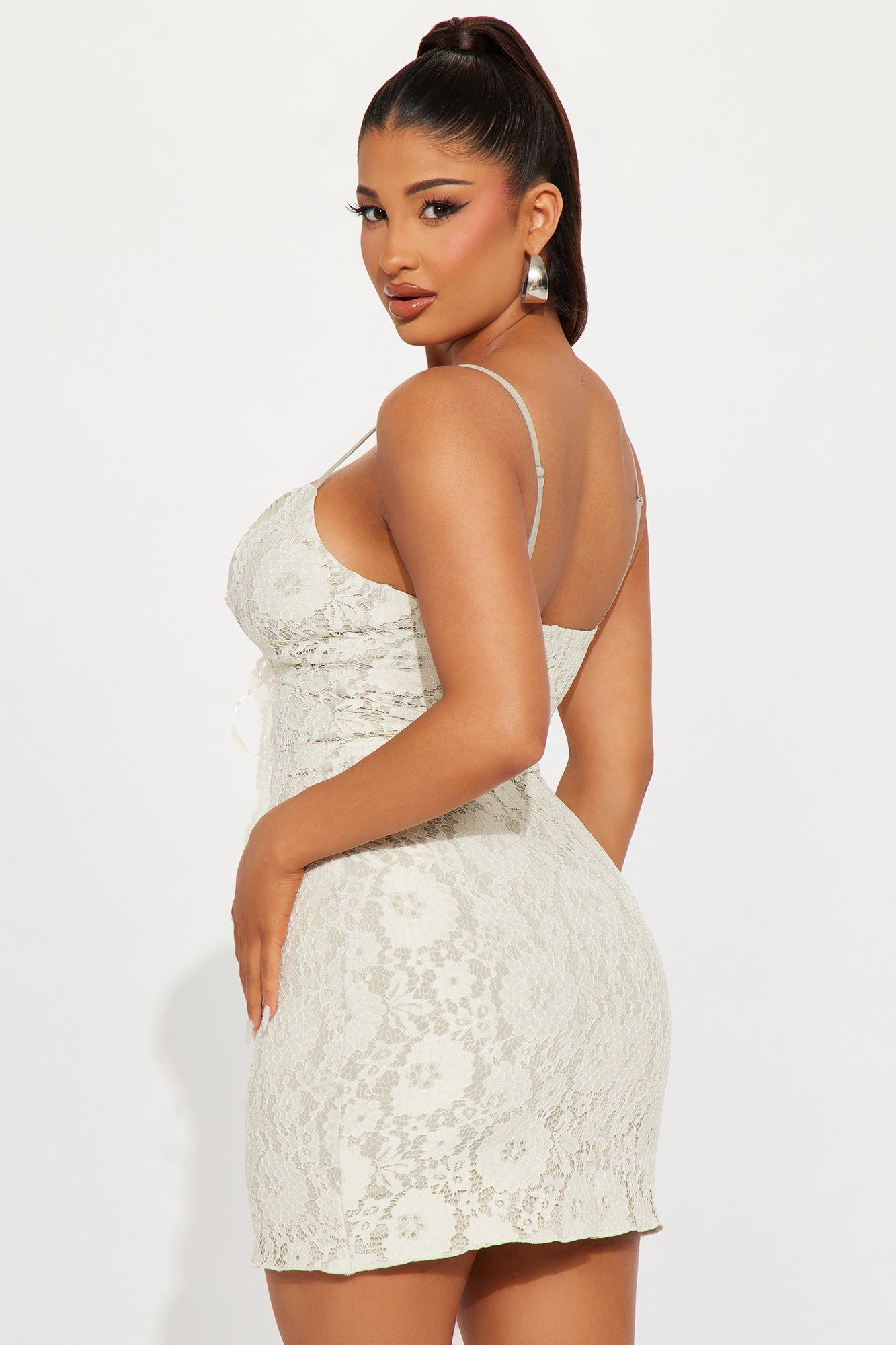 Jaycee Lace Mini Dress - Sage/combo sold by Fashion Nova product image thumbnail 3