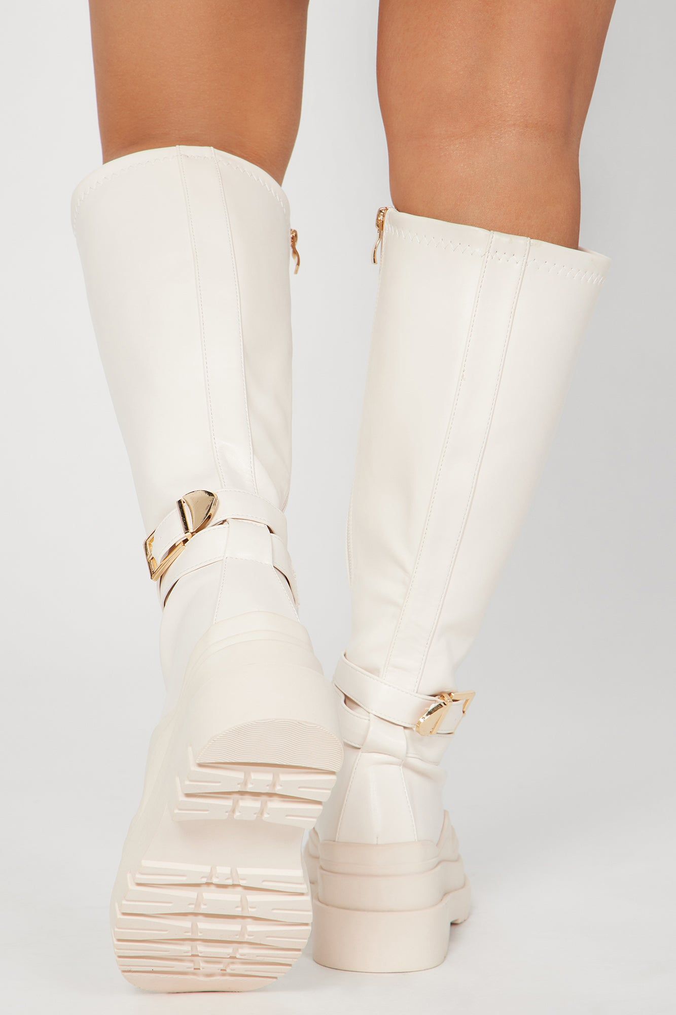 Leave It To Me Knee High Boots - Cream sold by Fashion Nova product image thumbnail 4