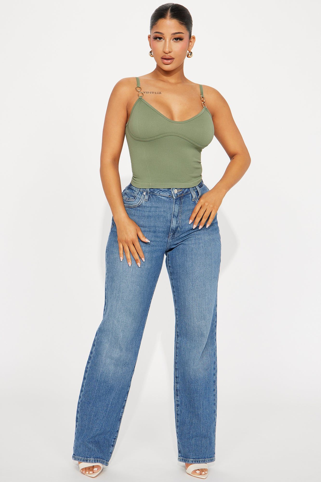 More Than You Can Handle Chain Top - Olive sold by Fashion Nova product image thumbnail 2