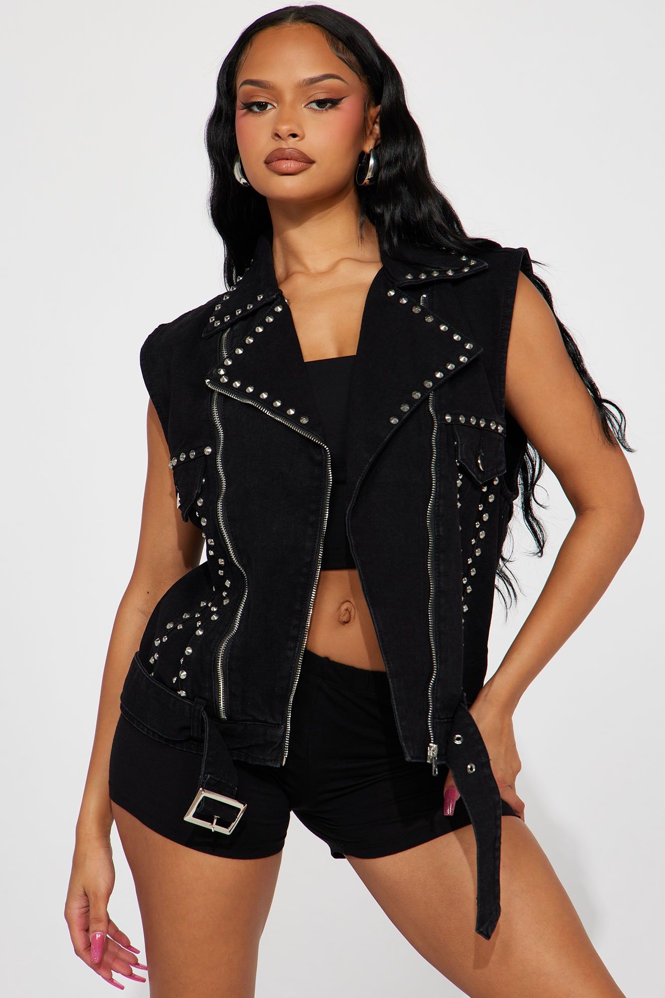 Heard About You Vest - Black sold by Fashion Nova