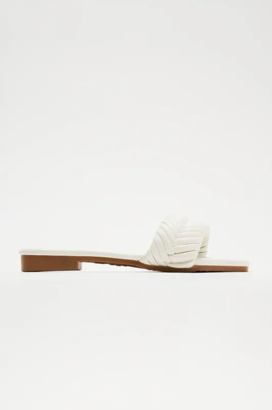 Summer Staple Sandals - White sold by Fashion Nova
