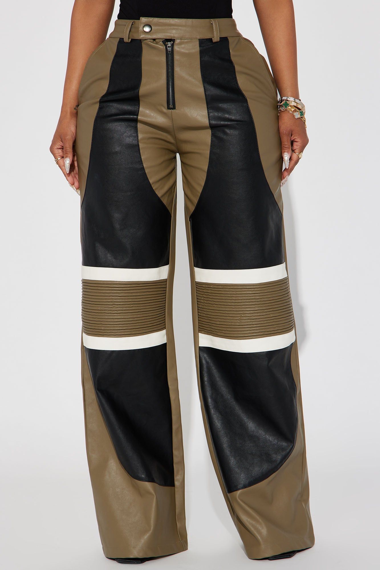 Can't Catch Me Moto Pant - Black/combo sold by Fashion Nova product image thumbnail 2