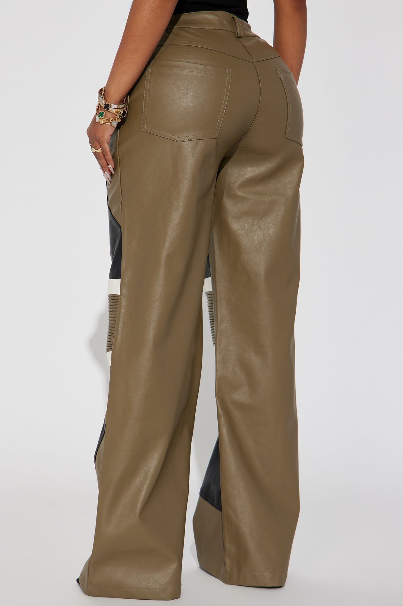 Can't Catch Me Moto Pant - Black/combo sold by Fashion Nova product image thumbnail 3