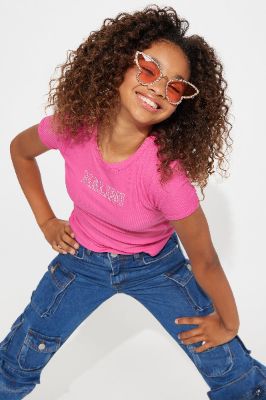 Malibu Vibes Crew Neck Tee - Fuchsia sold by Fashion Nova