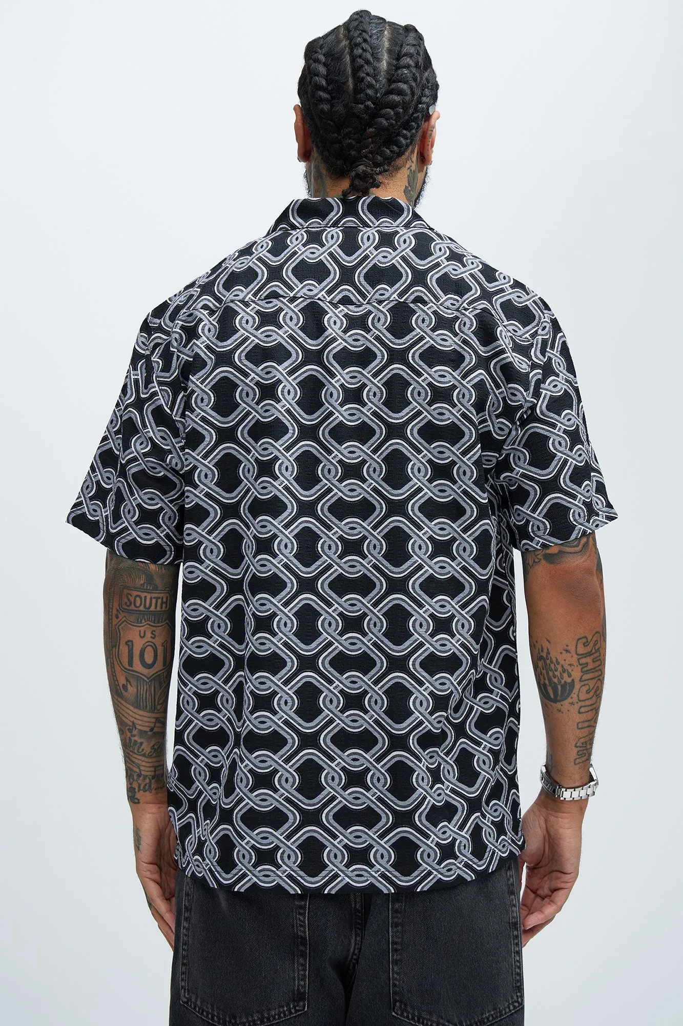 Interlocked Shirt - Black/Grey sold by Fashion Nova product image thumbnail 3