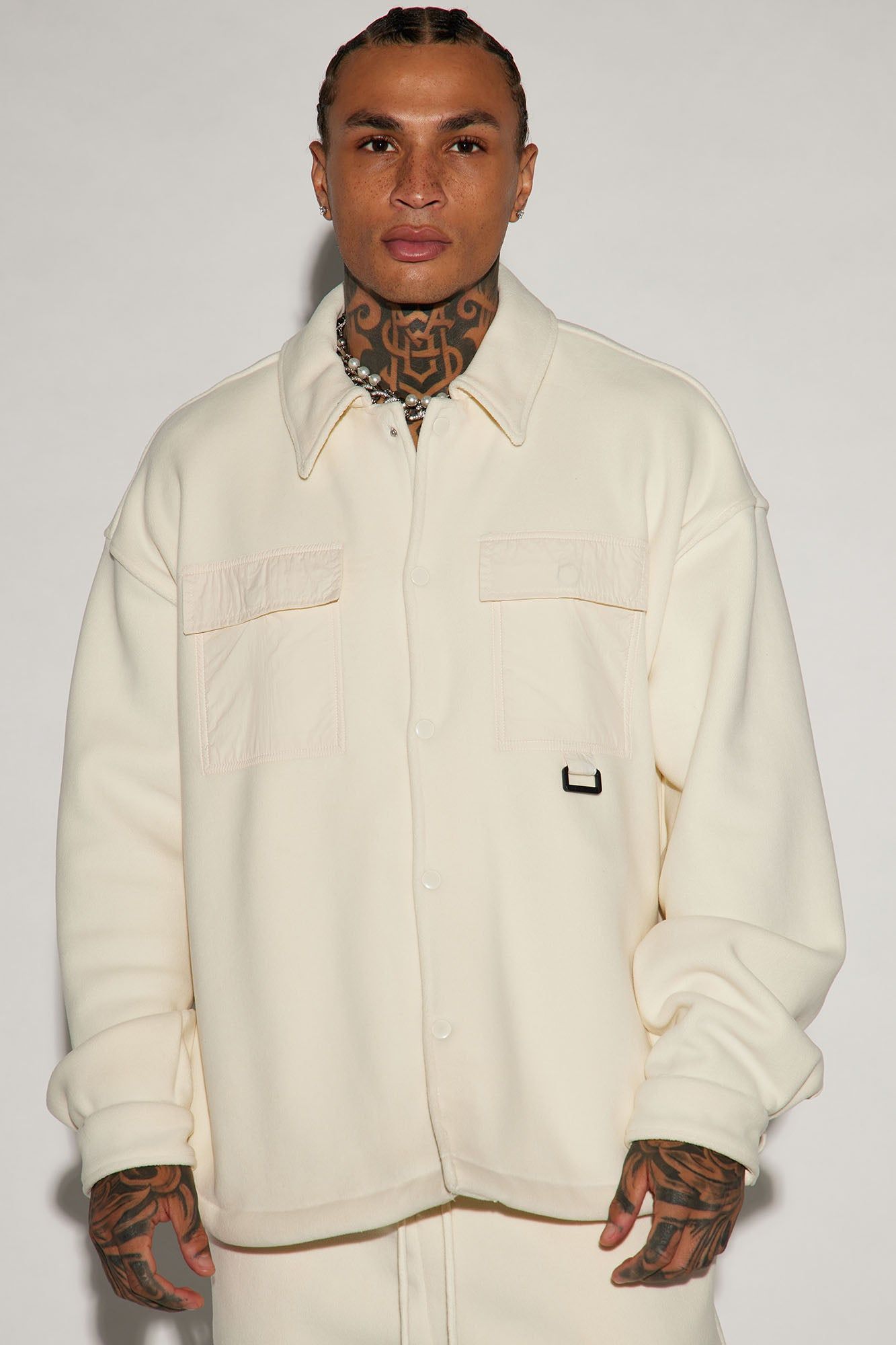 Watch It Happen Shacket - Cream sold by Fashion Nova