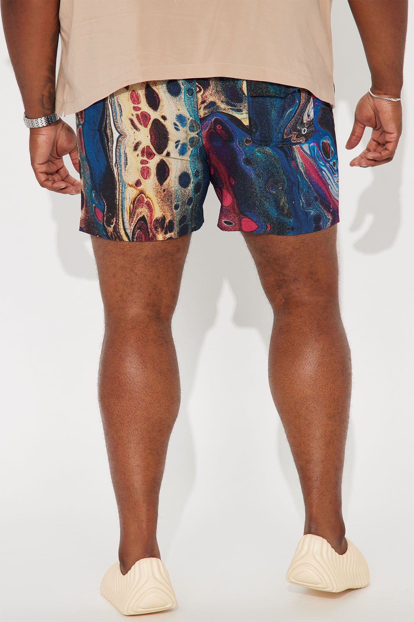 Color Swirl Swim Trunks - Multi Color sold by Fashion Nova product image thumbnail 6