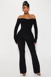 Say It Again Jumpsuit - Black sold by Fashion Nova