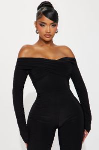 Say It Again Jumpsuit - Black sold by Fashion Nova