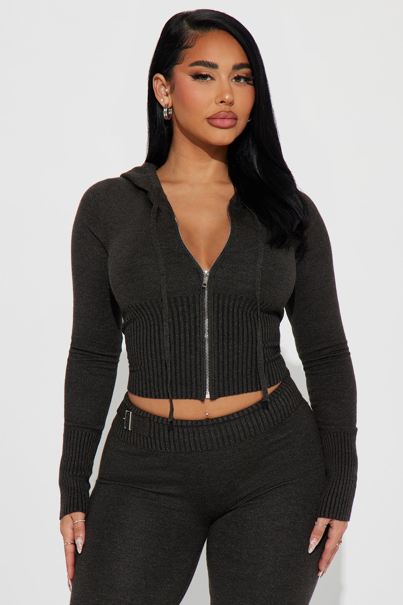 Lena Sweater Pant Set - Charcoal sold by Fashion Nova product image thumbnail 2