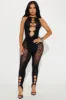 Alone In The Night Seamless Jumpsuit - Black sold by Fashion Nova
