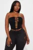 Lexxie Tube Top - Black sold by Fashion Nova