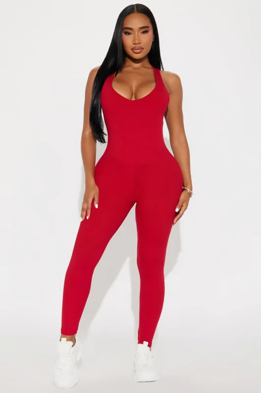 Body Burn Super Soft Active Jumpsuit - Bubblegum Pink | Parallel