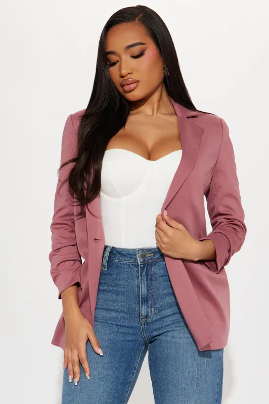 The Amaya Blazer - Mauve sold by Fashion Nova